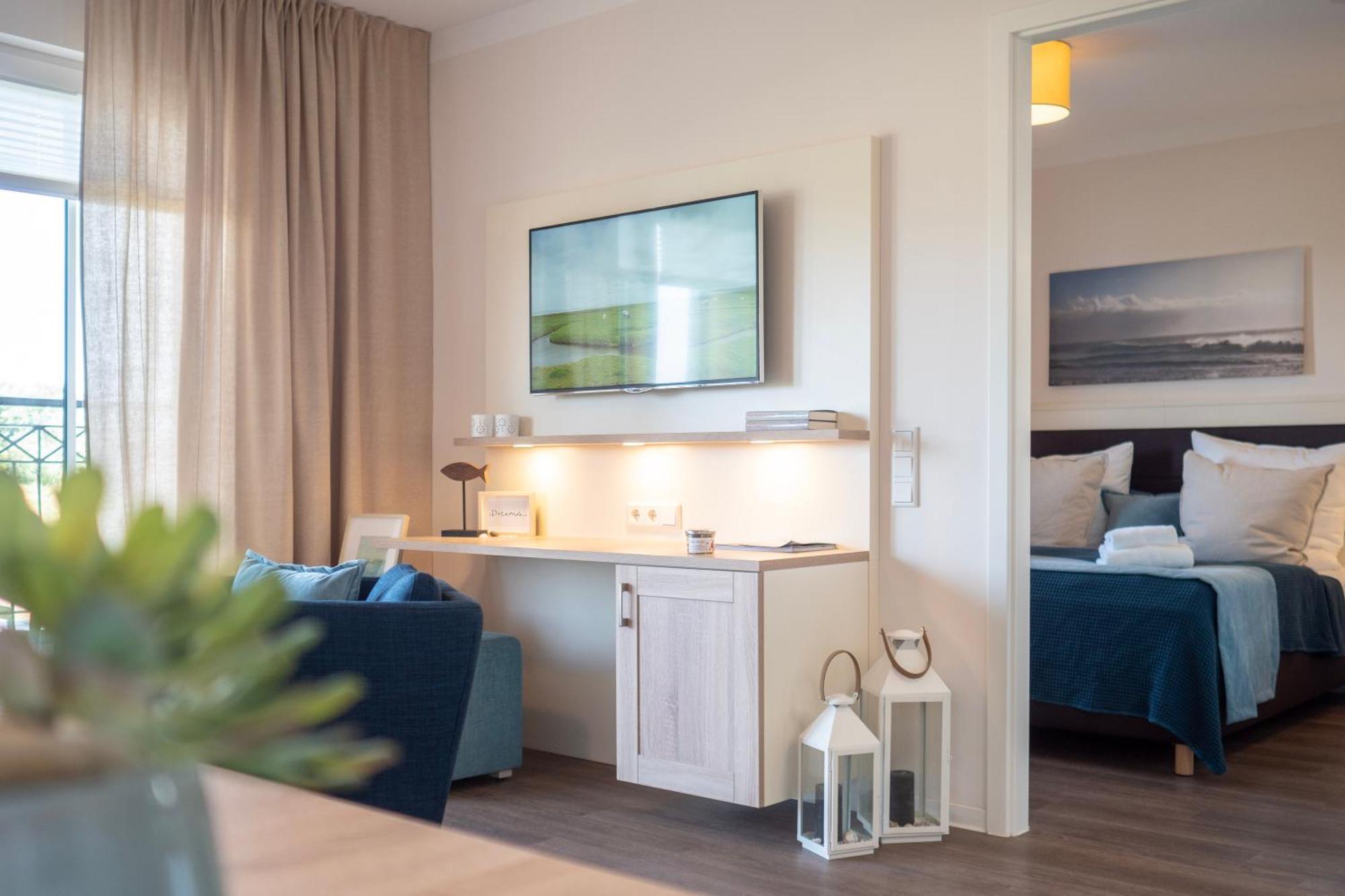 Aparthotel Waterkant Suites - Fewos Am Meer Mit Spa เบอร์เกอเรนเดอ-เรทวิช ห้อง รูปภาพ